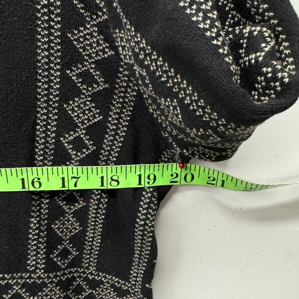 Gudrun Sjoden Cotton Cardigan, Size M, Black, Cream Multicolor Floral Embroidery - Picture 6 of 12